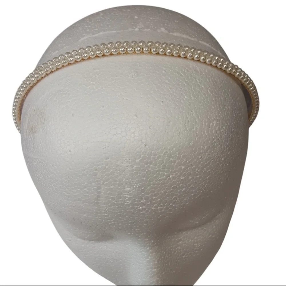Elegant Pearl‎ Beaded Headband - Chic Boho Bridal Fairy Wedding Hair Accessory